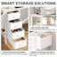 L-Shaped Computer Desk with Built-In Electrical Outlet-1121111477-1121555736