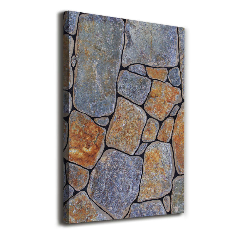 Stones Background 1 Piece Wrapped Canvas Wall Art