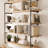 5-Tier Solid Wood Industrial Wall Shelf