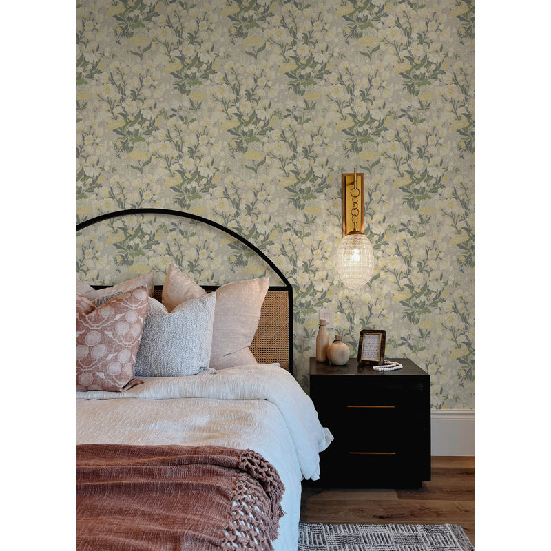 Bixby 33' L x 20.9" W Wallpaper Roll, Blue