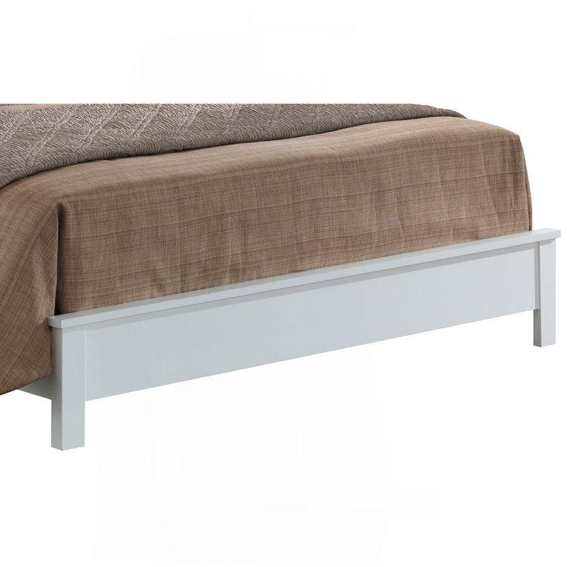 Transitional Style Full Bed In Crisp White