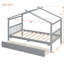 Lit en bois avec tiroirs-437398