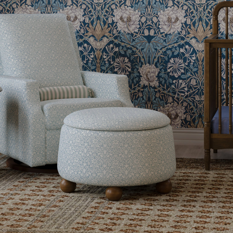 Morris & Co. x Namesake Tuffet Storage Ottoman, Blue