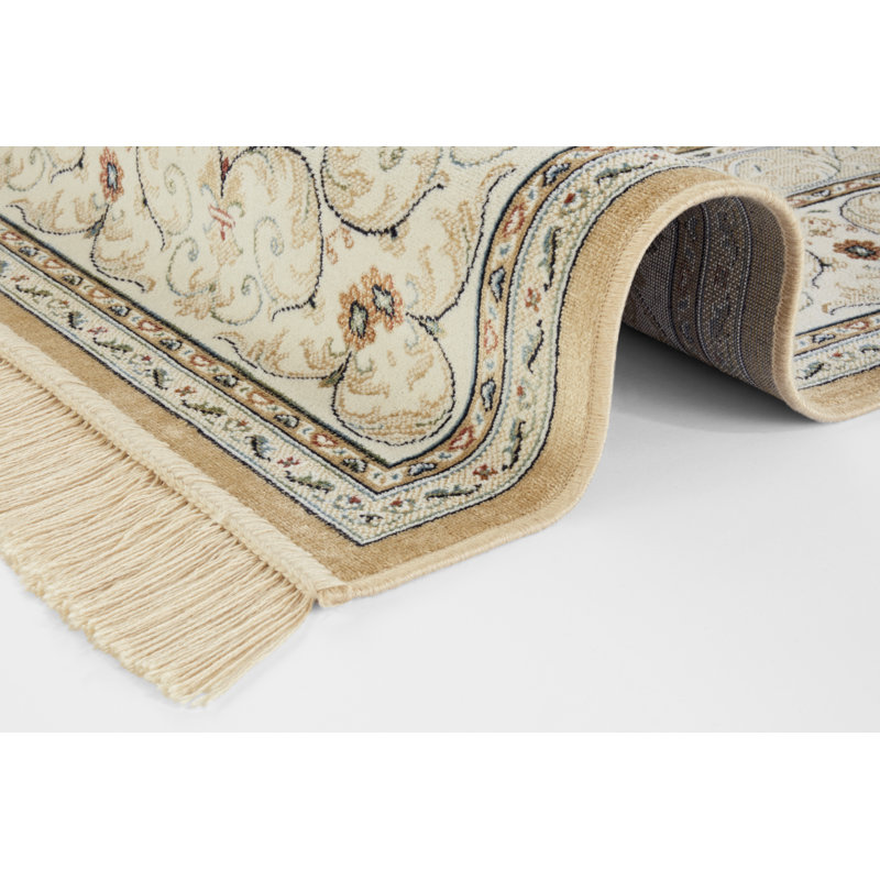 Antik Negar Tufted Cream Rug, Rectangle 195 x 300cm