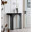 Black Hexagonal Acrylic Console Table-107088602