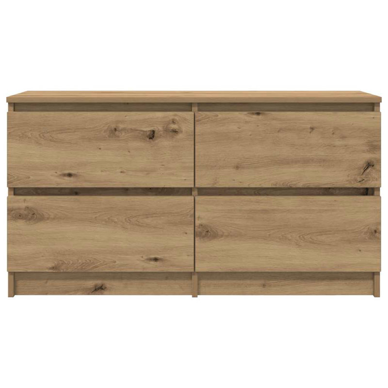 TV Cabinet 100X35x54 Cm Engineered Wood, Artisan Oak