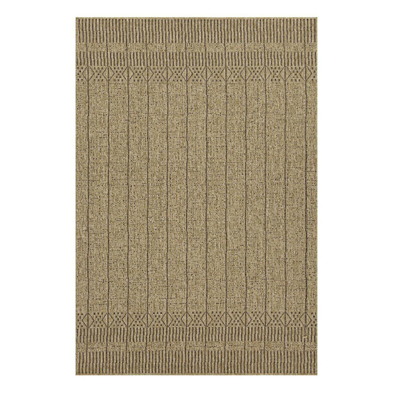 Neutral Indoor/Outdoor Area Rug, Rectangle 7'10" x 10'3"