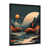Impression noire sur toile encadrée sélectionné