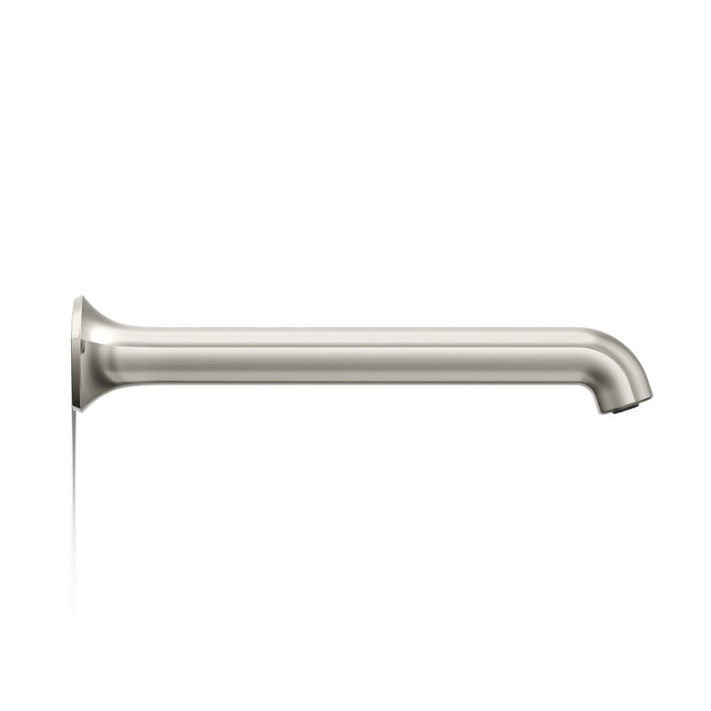 Wall-Mount 12 In. Bath Spout With Straight Design, Vibrant Polished Nickel