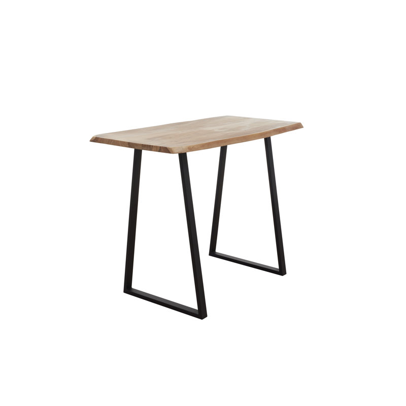 Tappan Acacia Solid Wood Top Metal Base Dining Table