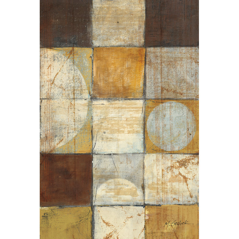 Tango Panel I Neutral Crop - Print, 48"H x 32"W, Wrapped Canvas, No
