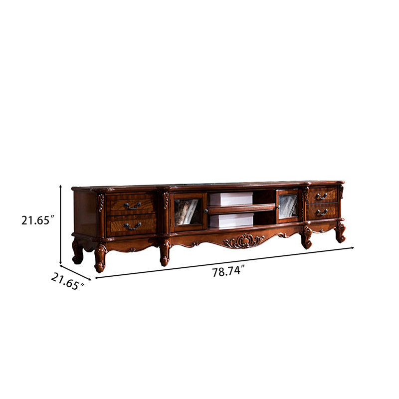 Meuble télé 78,74 po, H 21,65 po x L 78,74 po x l 21,65 po