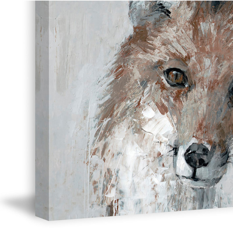 Bonjour Fox by Julia Posokhova - Wrapped Canvas Painting, 30cm H x 20cm W x 3.81cm D