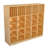 40 Compartment Manufactured Wood Cubby