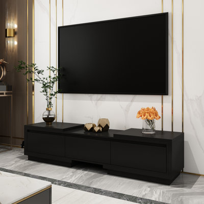 Melvene 3-Drawers Extendable Media Console