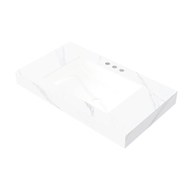 Caren Free Standing Wall Mounted Single Double With Stone Top