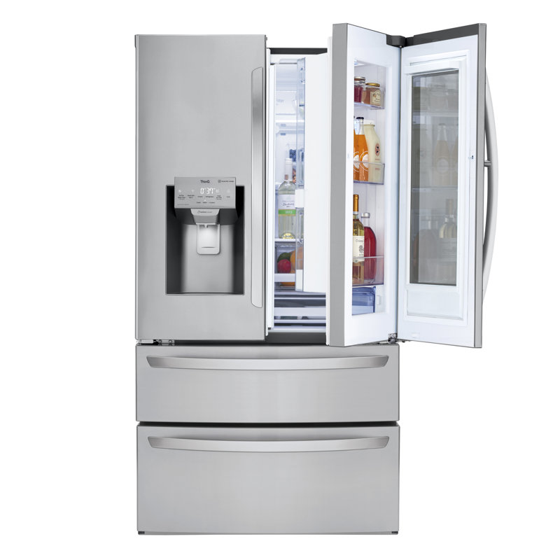 LG 36" French Door Refrigerator 28 cu. ft. Smart Energy Star Refrigerator, Stainless Steel