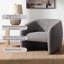 Fauteuil, fauteuil d'appoint avec structure intérieure en bois