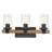 Berumen 3-Light Dimmable Matte Vanity Bathroom Light with Glass Shade-2040185282