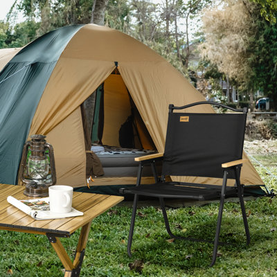 Outsunny Camping Chair for Adults Lightweight Folding Chair Portable