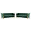 Ensemble de canapé en velours vert émeraude 2 pièces 2 pièces SOFA