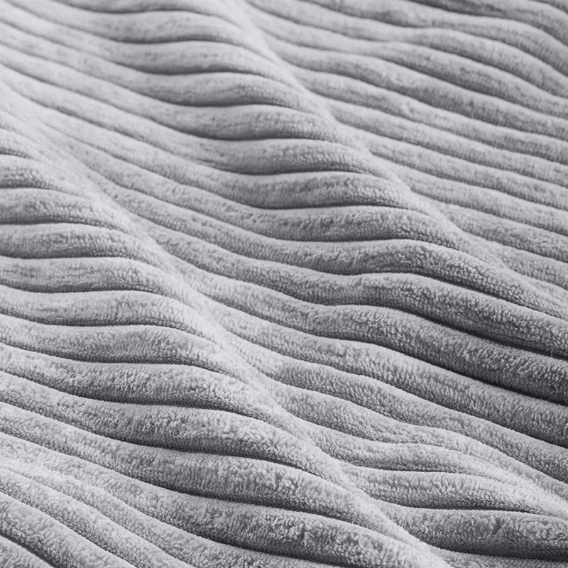 Square Pattern Cushion Cover-(Pack of 2), Silver Striped