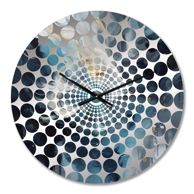 Rouba - Horloge murale peinture abstraite, Petit
