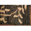 Tapis de style oriental moderne en jute noué à la main tapis marocain noir 3 pi x 5 pi