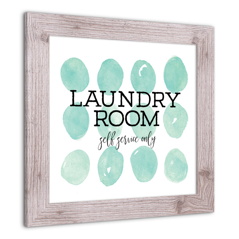 Laundry Room, reproduction encadrée, H 16 po x l 16 po x P 0,75 po