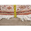Tapis de oriental rouille/zone blanche rond