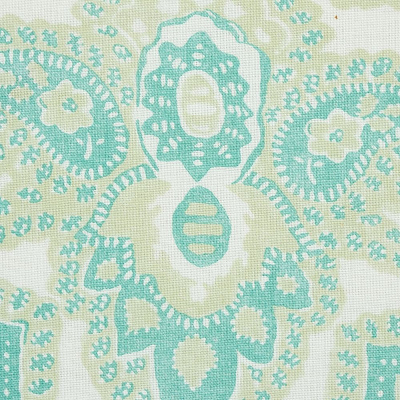 Tissu imprimé à la main médaillon Amalia, Minérale