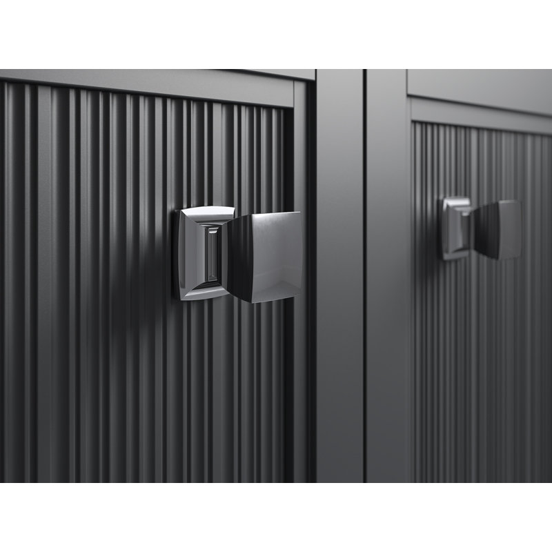 Bouton d'armoire Hearthaven, Chrome poli