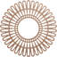 Médaillon de plafond en bois ajouré 28 po x P 3/8 po x P 3/8 po Corneille, cerise-63411786-63411775