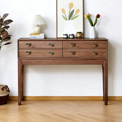 Table d'entrée de style moderne et minimaliste avec rangement