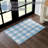  Annie Buffalo Check Gingham Machine Woven Flatweave Polyester Indoor / Outdoor Area Rug in Blue/White-1436562587