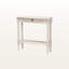 Console 1 tiroir Drewery au fini blanc délavé, H 31,22 po x l 31,21 po x P 9,61 po