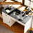 Farmhouse Computer Desk whit 2 Drawers & Cabinet - for Small Spaces/Bedroom-1038989385