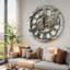 Horloge murale ronde surdimensionnée de 24 po pour le salon avec la collection America-73808861