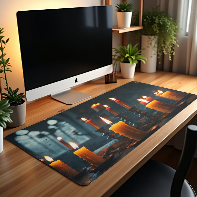 Polyester Desk Pad, 31.5x15.5