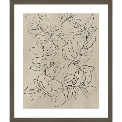 Outlined Leaves II by Asia Jensen