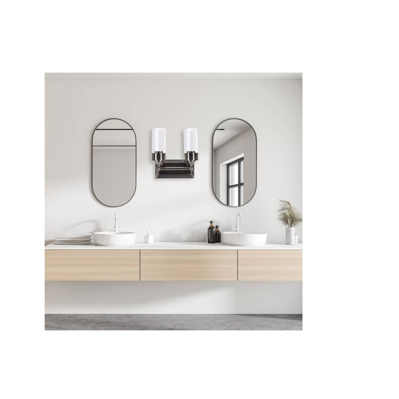 Éclairage pour meuble-lavabo antique à intensité variable 2 lumières Jakyrian