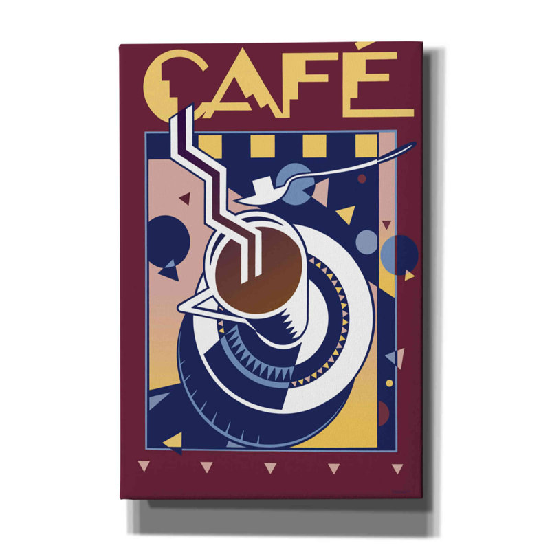 «Café» par David Chestnutt, estampe numérique sur toile, H 60 po x l 40 po x P 1,5 po