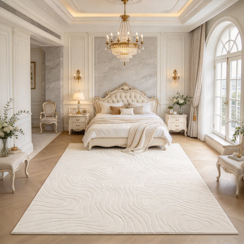 Tapis d'intérieur moderne antidérapant lavable Modern, Rectangle 108 po x 144 po