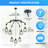 Pleuvoir 7 - Light Dimmable Chandelier-580901033