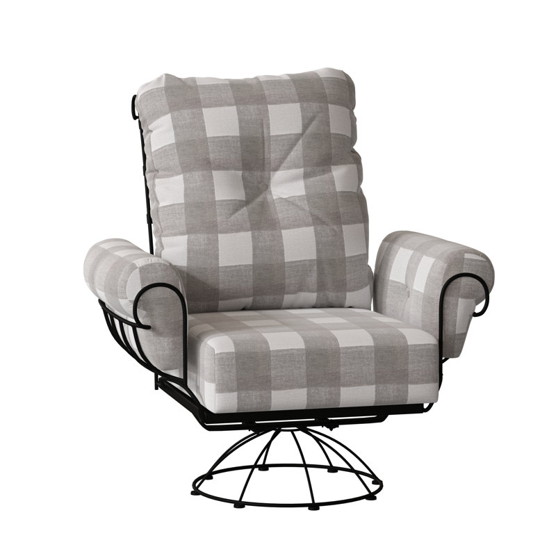 Terrace Outdoor Rocker Chair, Textured Black, Denver Scarlett Sunbrella®