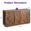 Buffet 55,1 "avec tablettes réglables-1936581858