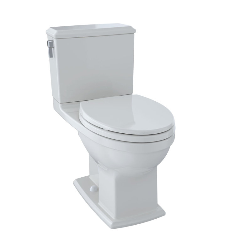 TOTO® Connelly® Two-Piece Elongated Dual-Max®, Dual Flush 1.28 and 0.9 GPF Universal Height Toilet with CEFIONTECT, Colonial White
