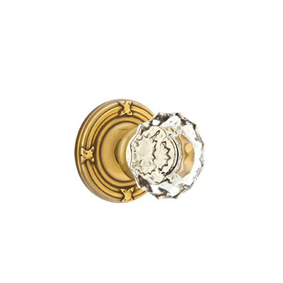 Emtek Privacy Knobset w/ Ribbon & Reed and Astoria Glass Knob