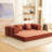 Adonia Foldable Three Person Corduroy Fabric Sofa Bed with High-Rebound Density Sponge-1572568166-1561136076