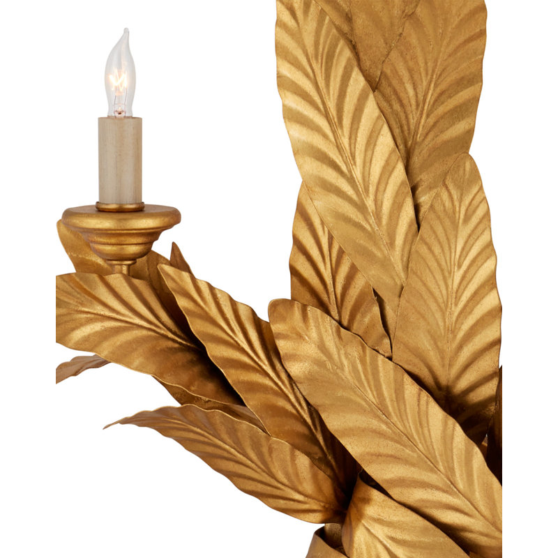 Apollo - Twisted Leaf Wall Sconce - Contemporary Gold Leaf